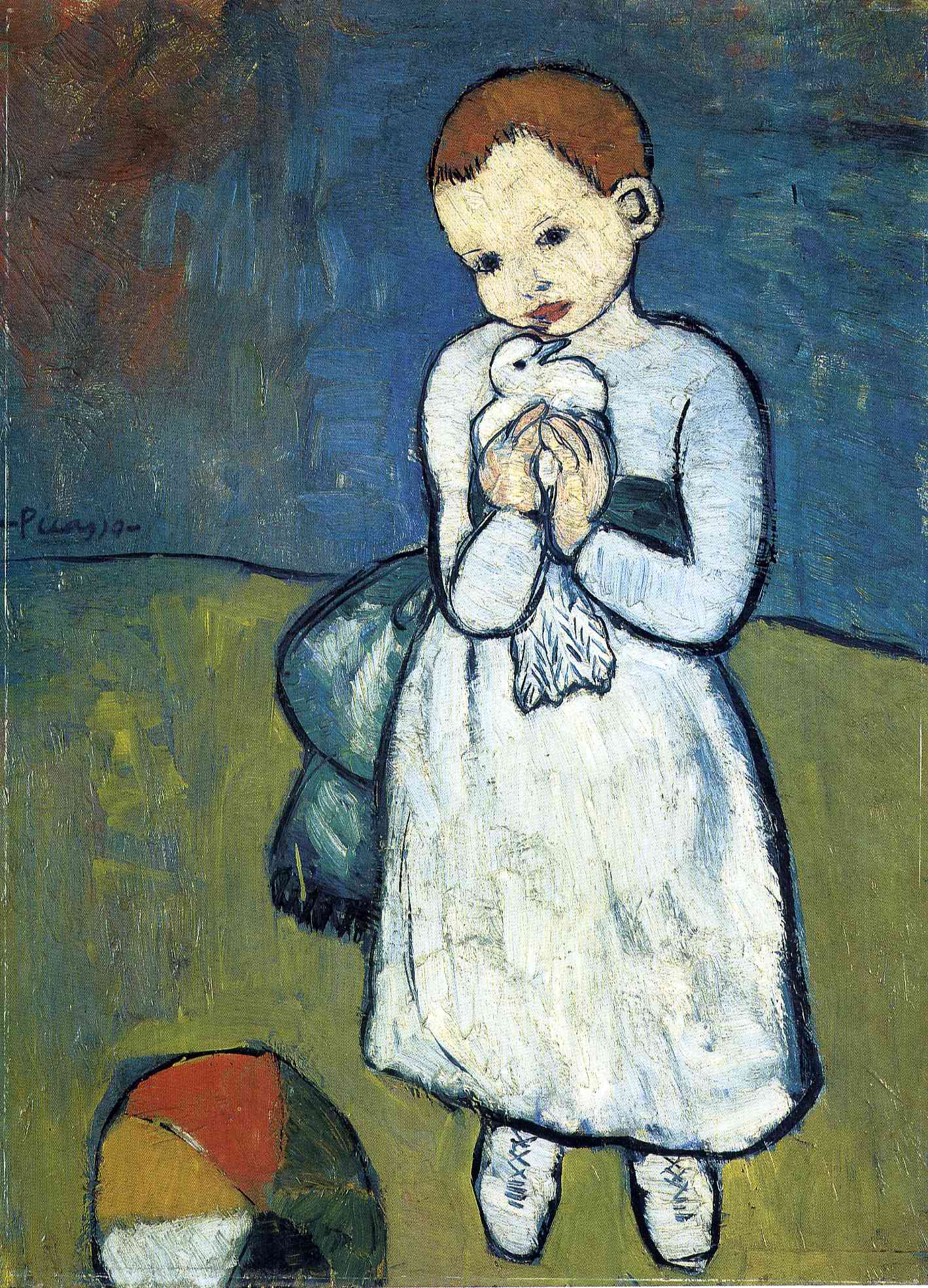 Picasso Child with dove 1901